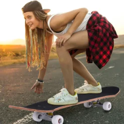 Skateboard Komplettboard Funboard Minicruiser Holzboard Longboard 20x79cm