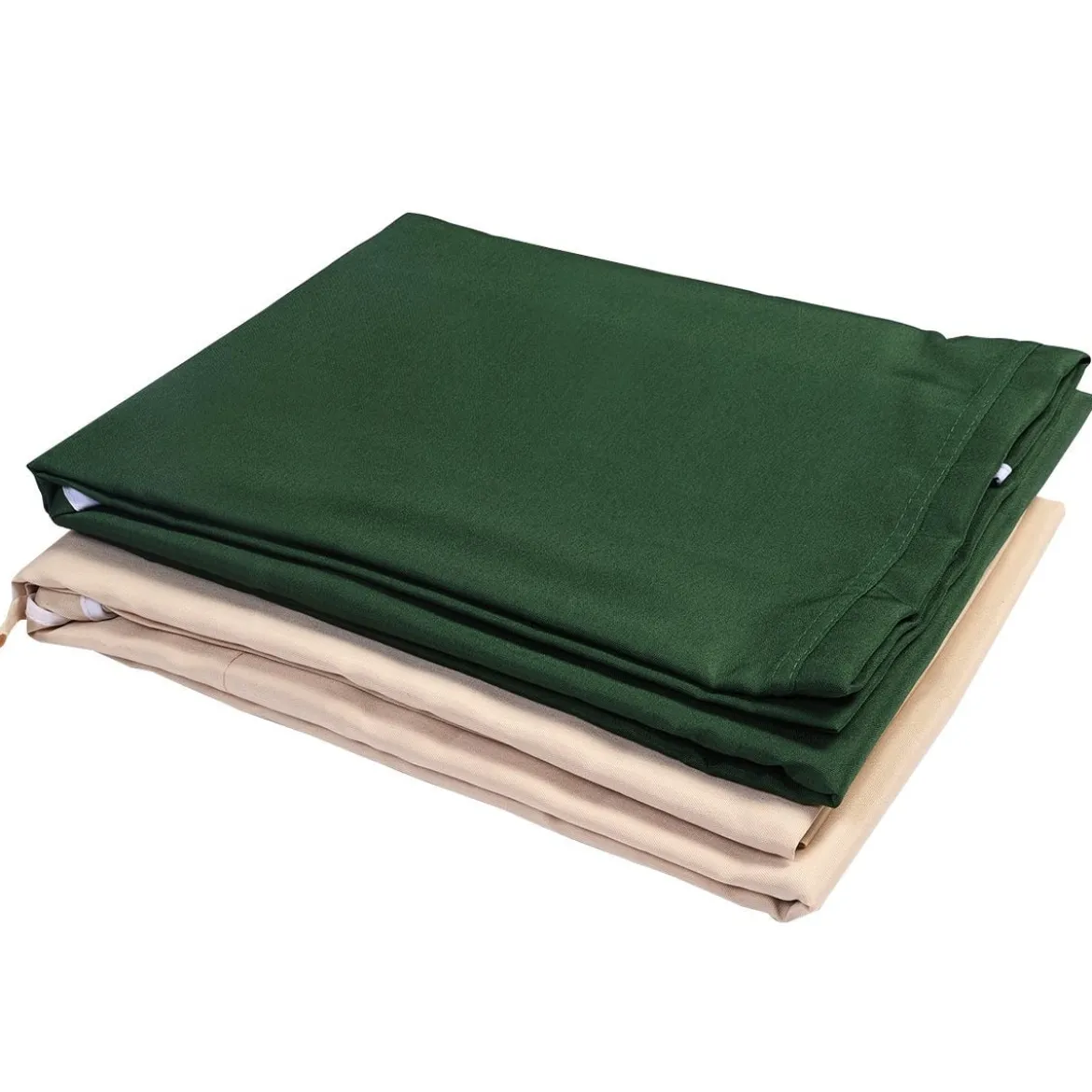 Sonnendach Ersatzdach Dachbezug für Hollywoodschaukel Beige/Grün 190.5 x 132 cm
