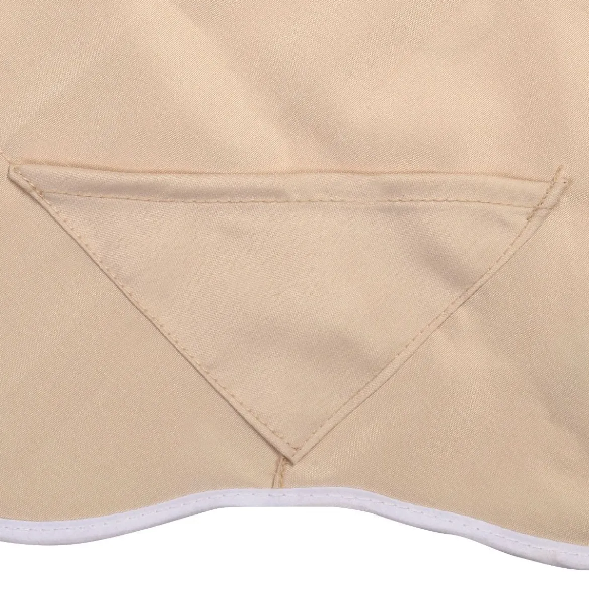 Sonnendach Ersatzdach Dachbezug für Hollywoodschaukel Beige/Grün 190.5 x 132 cm