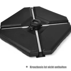 Sonnenschirmfuß Balkonschirmständer für Außenbereich 90cm x 90cmx 10cm Schwarz