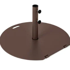 Sonnenschirmständer 23 kg Schirmständer mit Rollen und Griff runder Schirmgewicht für Schirmstangen von 41/50 mm