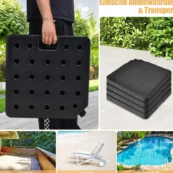Sonnenschirmständer 52 Liter / 78 kg Befüllbar mit Wasser oder Sand Schirmständer