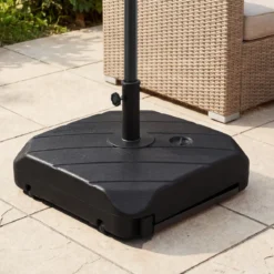 Sonnenschirmständer Schirmständer Sonnenschirm Befüllbar bis. 95 kg Schirmhalter mit Rollen