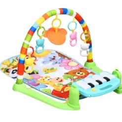 Spieldecke Spielmatte mit abnehmbares und drehbares Klavier Rainforest Erlebnisdecke mit Licht