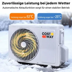 Split Klimaanlage 18000 BTU 3,4kW Inverter Klimagerät mit Heizfunktion Air Conditioner mit WiFi & App