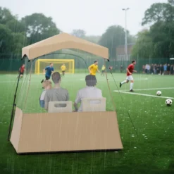 Sportzelt Transparentes Zelt mit klarer Sicht & Robustes Gestell & Tragetasche 183 x 135 x 175 cm
