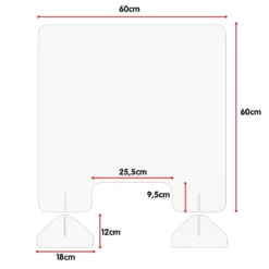 Spuckschutz Plexiglas Thekenaufsatz Acrylglas Schutzwand Hustenschutzschild Transparent