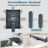 2-stöckiger Abtropfgestell Abtropfständer aus Metall mit Haltern für Gläser Teller Schüsseln Tassen Silber