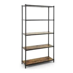 5-Stöckiges Bücherregal Freistehendes Lagerregal 80 x 29 x 154 cm