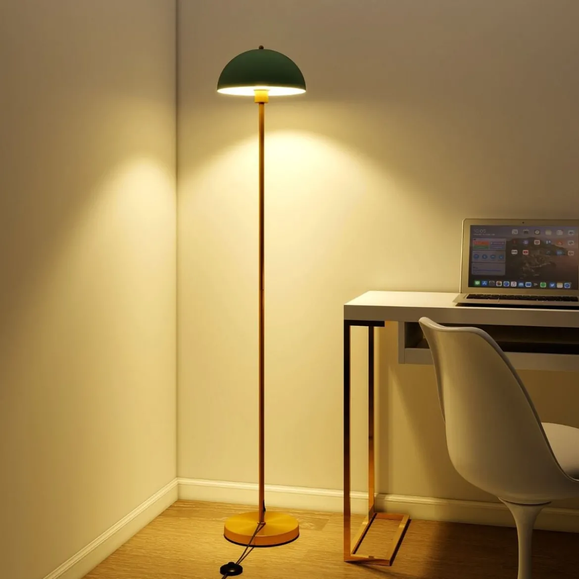 Stehleuchte Wohnzimmer 163cm E27 Fassung Stehlampe mit bruchsicherem Lampenschirm