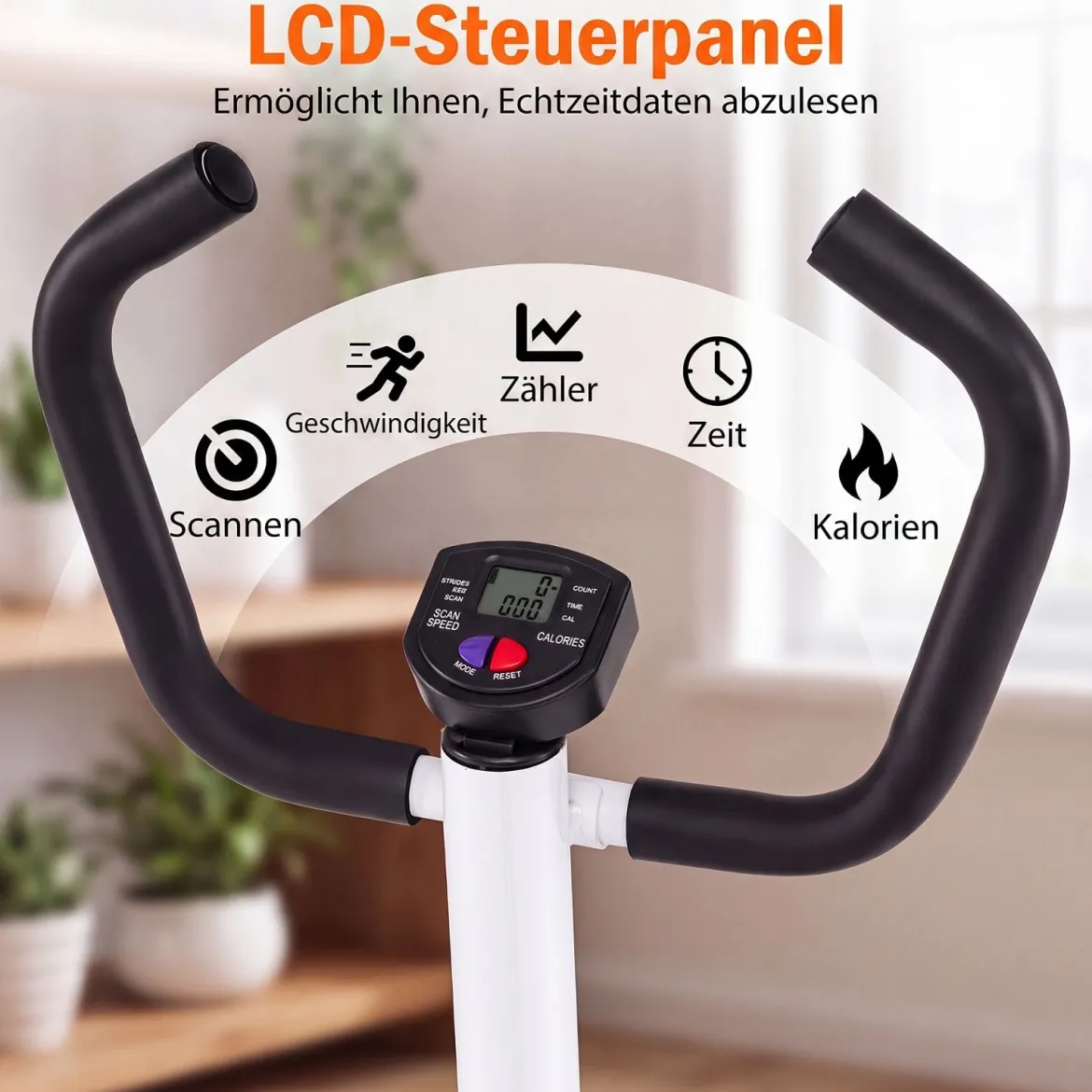 Stepper mit Lenker 2 Widerstandsbändern & Rutschfeste Standfläche 40 x 33 x 117 cm