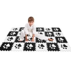 24 Stk Puzzlematten Puzzle Kinderteppich Spielteppich
