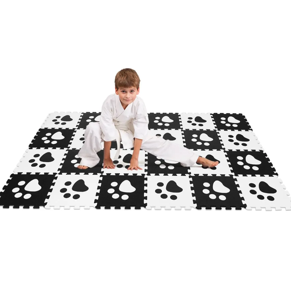 24 Stk Puzzlematten Puzzle Kinderteppich Spielteppich