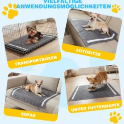 150 STK Welpen Unterlagen Aktivkohle 6-lagige PIPI Matten für Hunde schnell trocknend 60 x 60 cm
