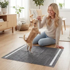 150 STK Welpen Unterlagen Aktivkohle 6-lagige PIPI Matten für Hunde schnell trocknend 60 x 60 cm