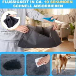 150 STK Welpen Unterlagen Aktivkohle 6-lagige PIPI Matten für Hunde schnell trocknend 60 x 60 cm