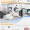 3 Stufen Hundetreppe aus Schaumstoff Rutschfeste Hundestufe bis 30 kg Belastbar Grau