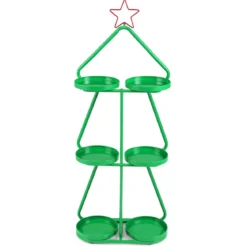 3-stufiger Metall Pflanzenständer in Weihnachtsbaum-Form Blumenständer Blumenregal