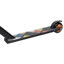 Stunt-Scooter Cityroller Scooter Tretroller mit PU-Rädern Schwarz
