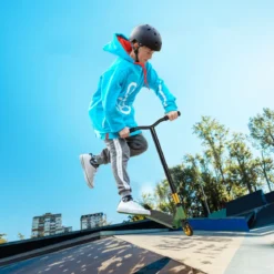 Stunt Scooter mit 360 Lenkung & PU Rädern & Aluminiumdeck Stuntscooter Funscooter