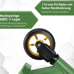 Stunt Scooter mit 360 Lenkung & PU Rädern & Aluminiumdeck Stuntscooter Funscooter