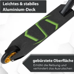 Stunt Scooter mit 360 Lenkung & PU Rädern & Aluminiumdeck Stuntscooter Funscooter