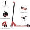 Stunt-Scooter Premium-Freestyle-Scooter für Kinder leichter Aluminium-Tretroller 68 x 47,5 x 82 cm Rot