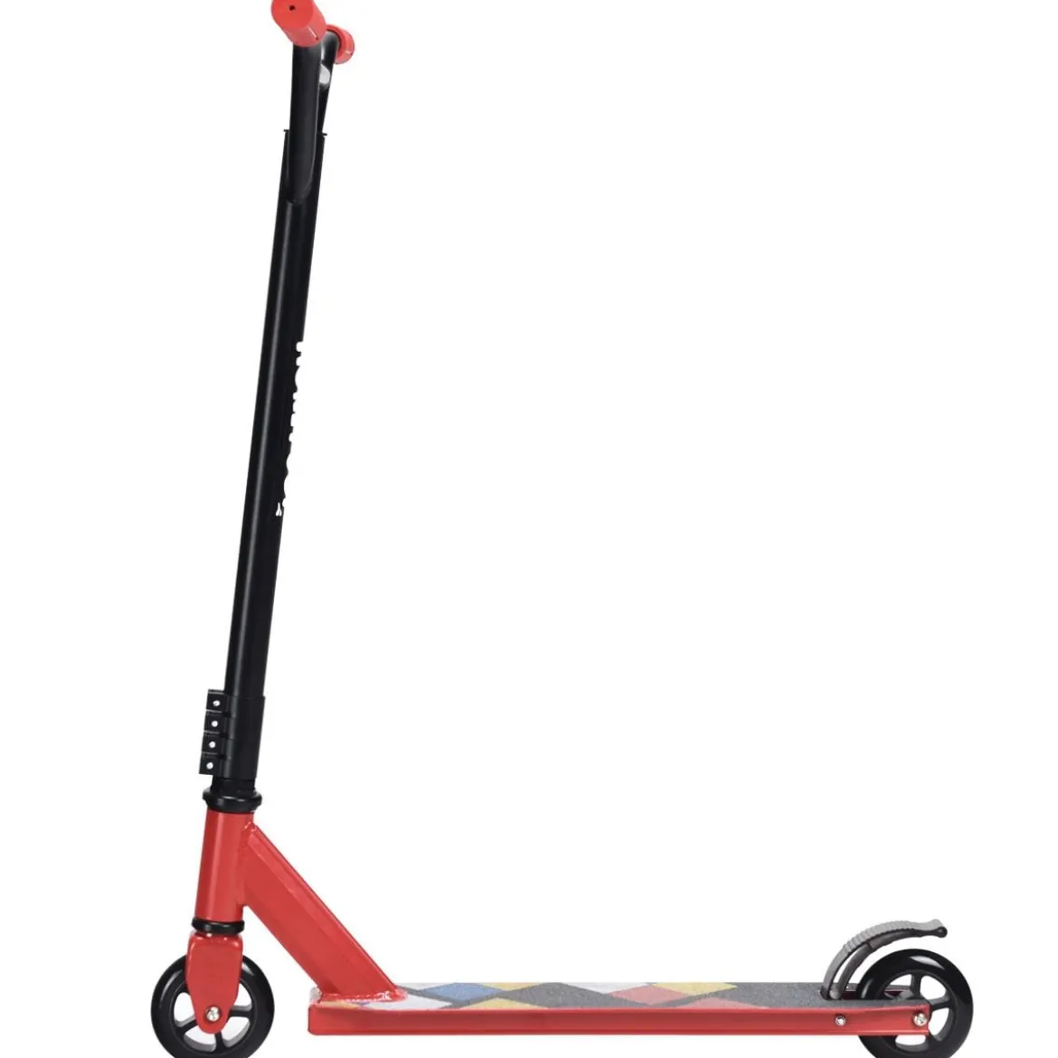 Stunt-Scooter Premium-Freestyle-Scooter für Kinder leichter Aluminium-Tretroller 68 x 47,5 x 82 cm Rot