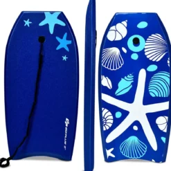 Sup Board Kinder Bodyboard Surfbrett Surfboard Dunkelblau 104 x 52 x 6 cm