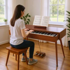 88-Tasten Graded Hammer Action Weighted Keyboard Klavier mit Push-Pull-Schublade Digitalpiano