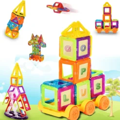 158 Teile Magnetische Bausteine Magnetspielzeug Multi-Kombination Building Bauklötze