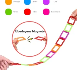 158 Teile Magnetische Bausteine Magnetspielzeug Multi-Kombination Building Bauklötze