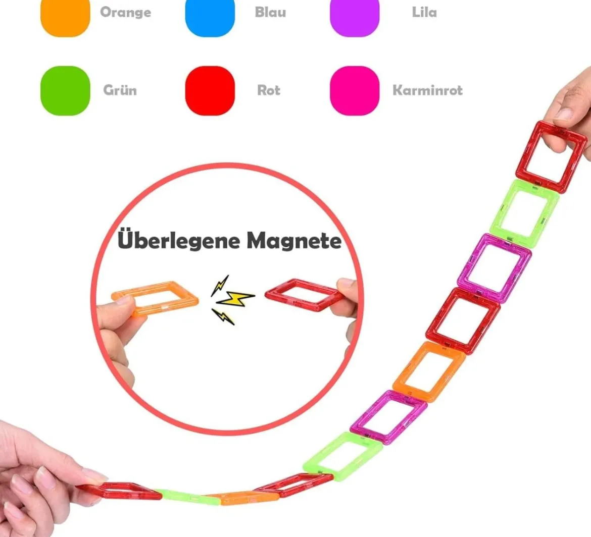 158 Teile Magnetische Bausteine Magnetspielzeug Multi-Kombination Building Bauklötze