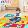 72-teilige Bodenpuzzle-Spielmatte für Kinder Puzzlematte Kinder Spielmatte 31,5 x 31,5 x 1 cm Bunt