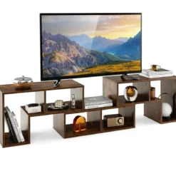 3-teiliger Fernsehschrank aus Holz für TVs bis zu 65" Frei Kombinierbarer Fernsehtisch