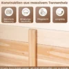3-Teiliger Sichtschutzzaun aus Tannenholz Gartenzaun für Klimaanlage & Wärmepumpe Natur