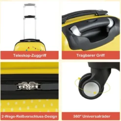 2-Teiliges Kinder-Gepäckset Handgepäck- und Rucksack-Set