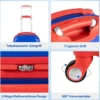 2-Teiliges Kinder-Gepäckset Handgepäck- und Rucksack-Set Blau