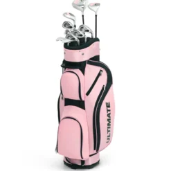 10-teiliges komplettes Golf Set Golfschläger Set für Damen Perfektes Golfgeschenk Rosa