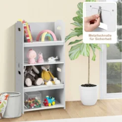 3-Teiliges Set aus Tisch & Stühlen für Kinder 4-in-1 Aktivitätstisch mit 2 Stapelbaren Stühlen Grau & Weiß