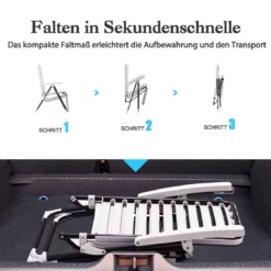 Terrassenliegestuhl mit Fußstütze Klappbarer Liegestuhl Weiß