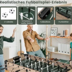 Tischkicker inkl. 2 Bälle & 26 Kicker & 2 Punktezähler Kickertisch Fußballtisch Tischfußball Spieltisch