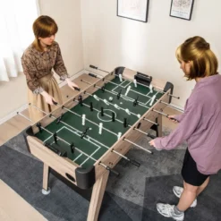 Tischkicker inkl. 2 Bälle & 26 Kicker & 2 Punktezähler Kickertisch Fußballtisch Tischfußball Spieltisch
