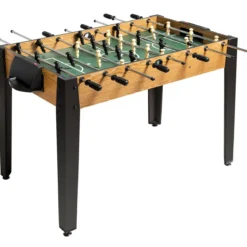 Tischkicker in Wettbewerbsgröße Kickertisch für Erwachsene und Kinder 122 x 61 x 79cm Braun