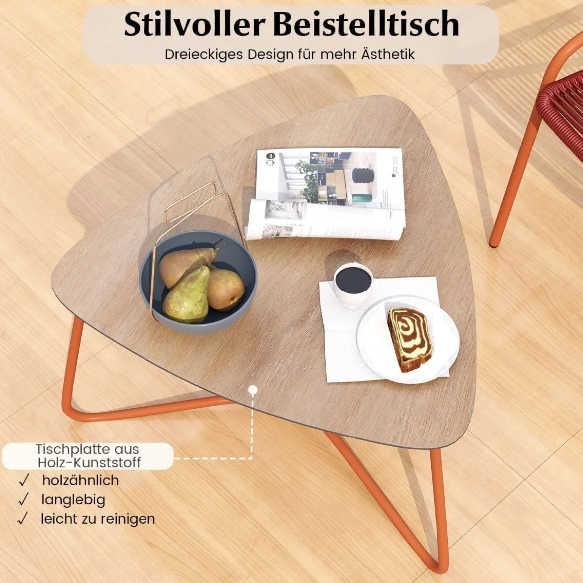 3 TLG. Gartenmöbel Set Rattan Balkonmöbel mit 2 Stühlen & Tisch Garten Sitzgruppe Gartengarnitur