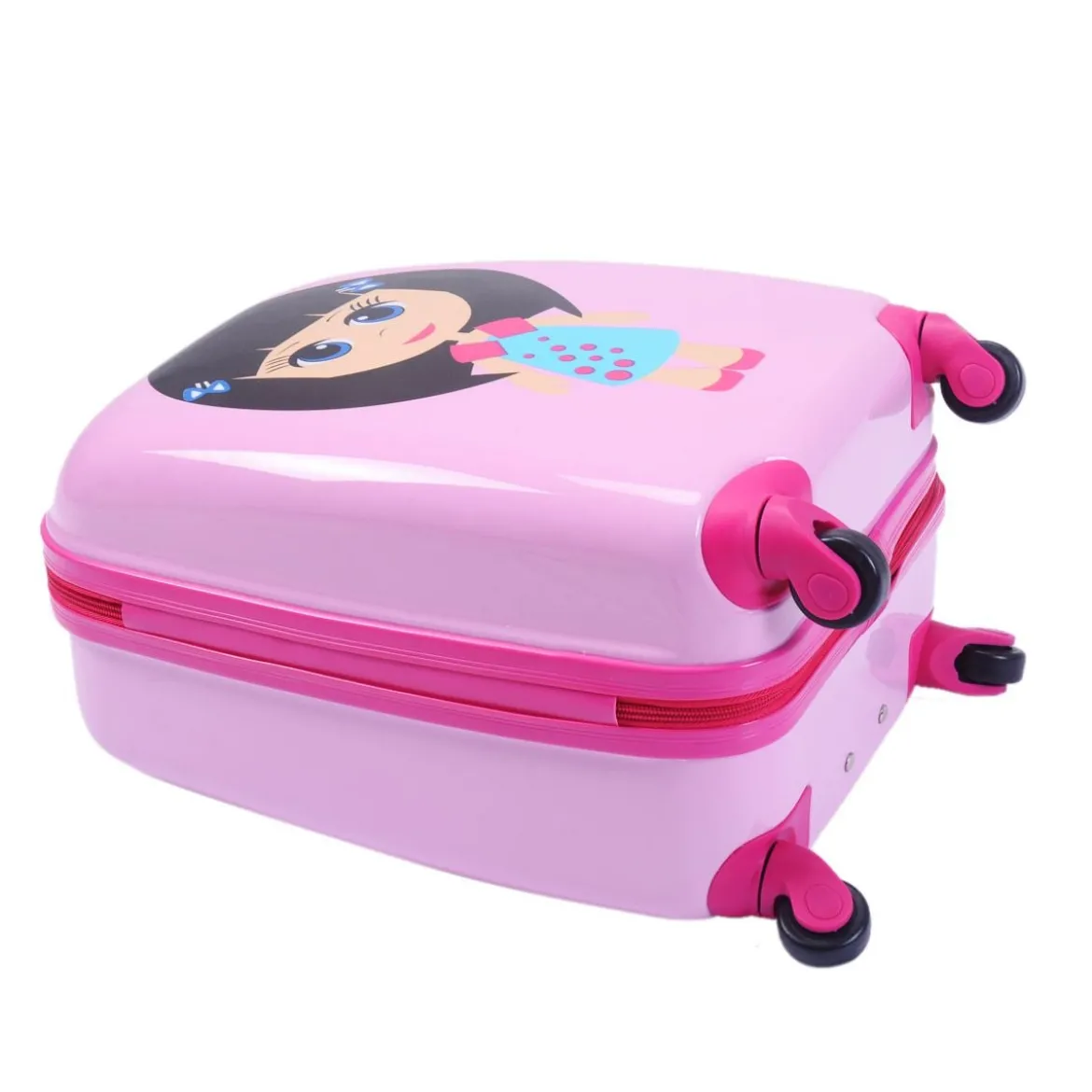 2 tlg Kinderkoffer + Rucksack Kofferset Reisegepäck Rosa