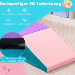 2 TLG. Kinder Schaumstoff Bausteine zum Toben & Klettern Softbausteine Riesenbausteine mit Klettverschlüsse