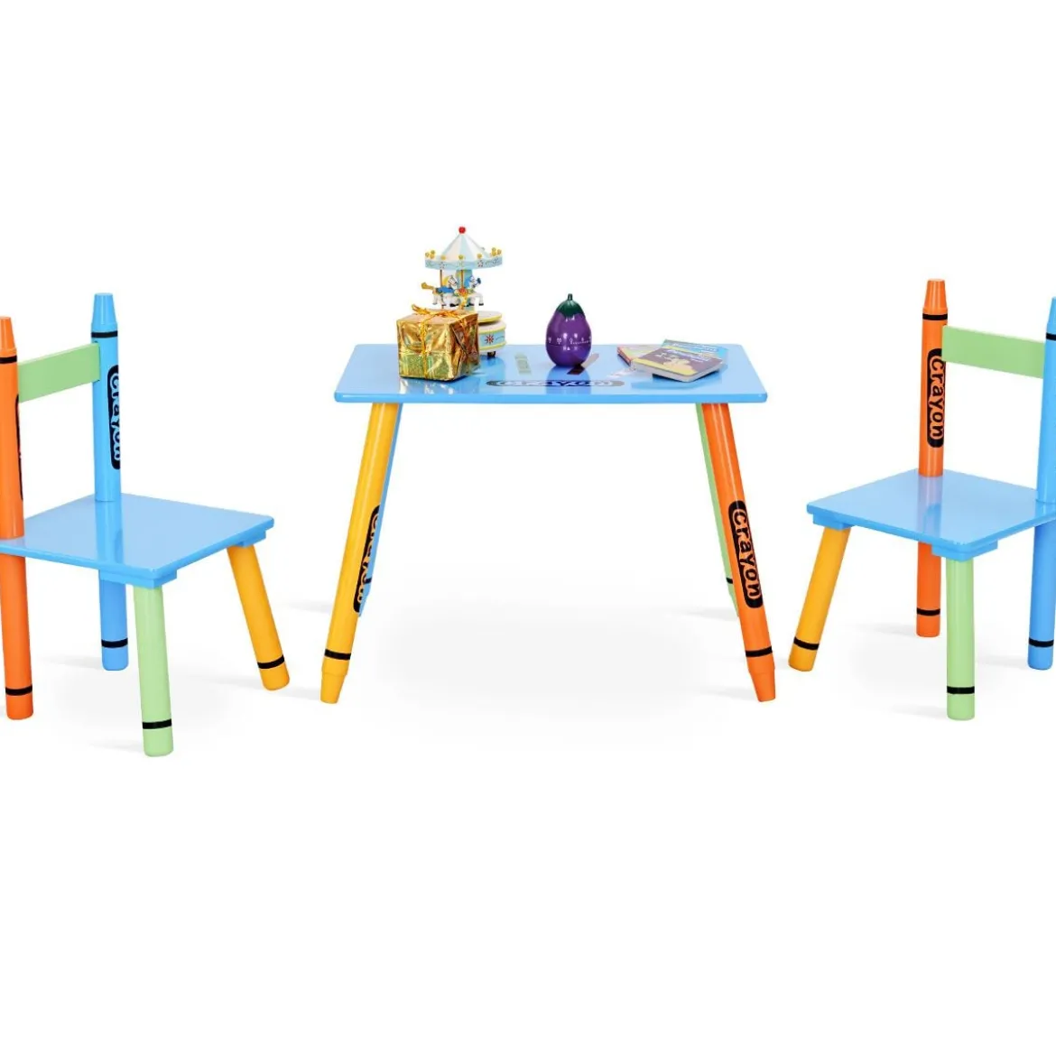 3 tlg. Kindersitzgruppe Kindermöbel mit Stuhl und Tisch