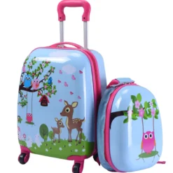 2 tlg Kofferset Kindergepäck 16'' Koffer + 12'' Rucksack
