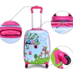 2 tlg Kofferset Kindergepäck 16'' Koffer + 12'' Rucksack